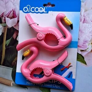 FLAMINGO Towel Holder - 2 Clips O2COOL BocaClip